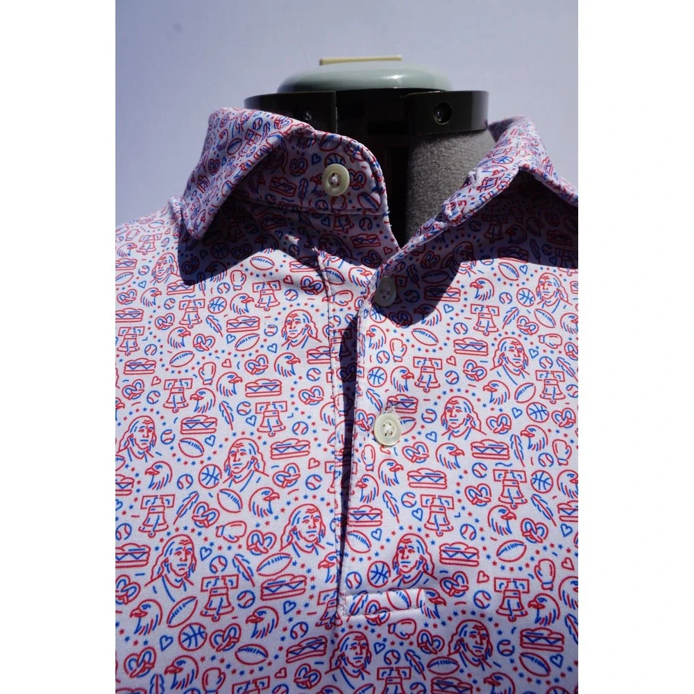 Men's Rhoback Polo Short Sleeve XXL - The Jawn/Philly/Philadelphia - Picture 3 of 6